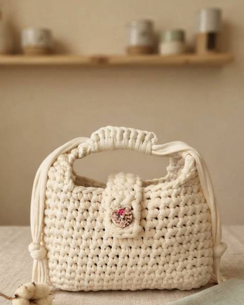 Molly Bag — Pronta consegna · panna